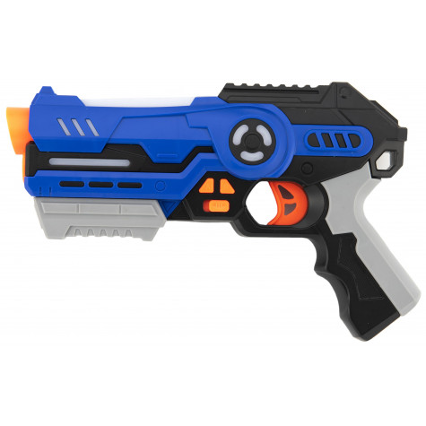 Pistole 2ks laser game plast 25cm na baterie se zvukem a světlem ~ 4
