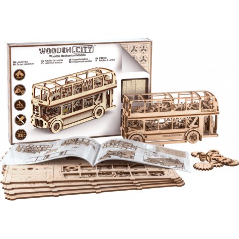 WOODEN CITY 3D puzzle Londýnský autobus 216 dílů