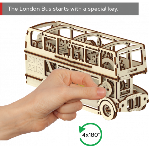 WOODEN CITY 3D puzzle Londýnský autobus 216 dílů ~ 12
