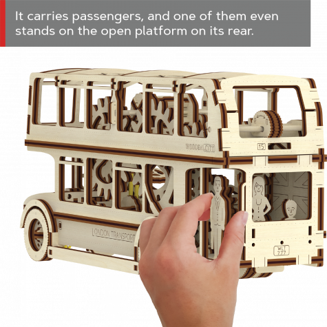 WOODEN CITY 3D puzzle Londýnský autobus 216 dílů ~ 14