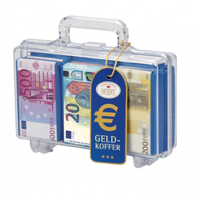 Heidel Kufřík s čokoládou Euro bankovky 112,5g