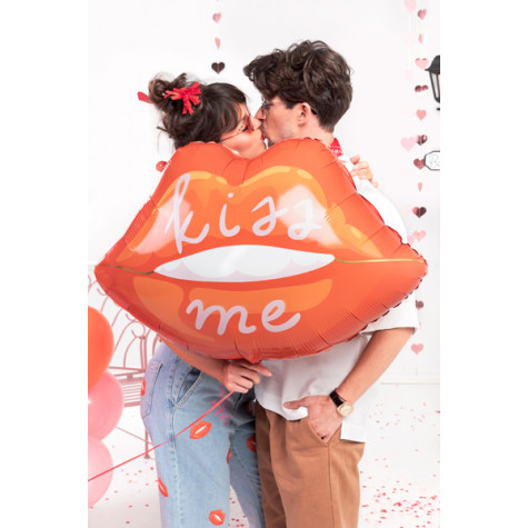 Nafukovací fóliový balónek 73x48cm - Pusa Kiss me ~ 2