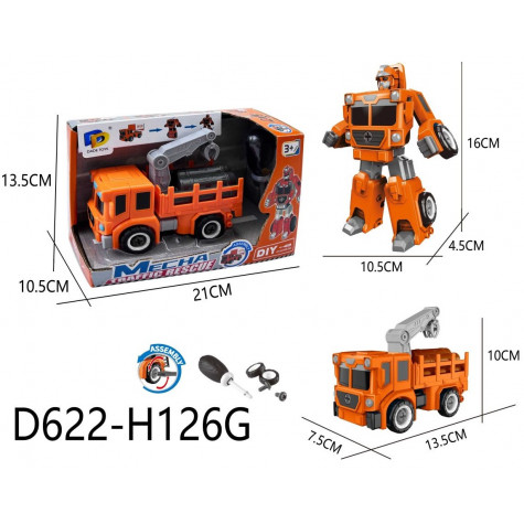 Autorobot šroubovací 13,5 cm oranžový ~ 2