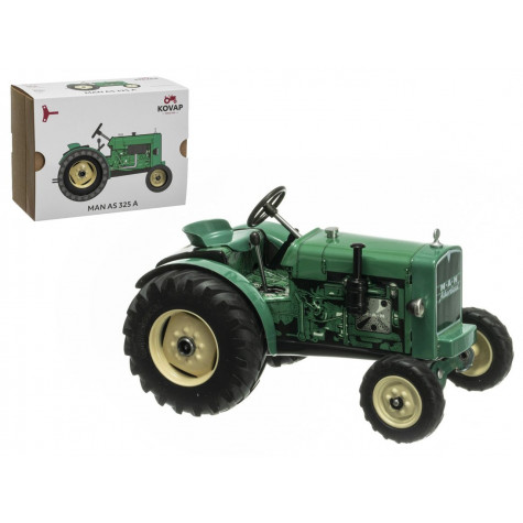 Kovap Traktor MAN AS 325A zelený na klíček kov 1:25 ~ 1