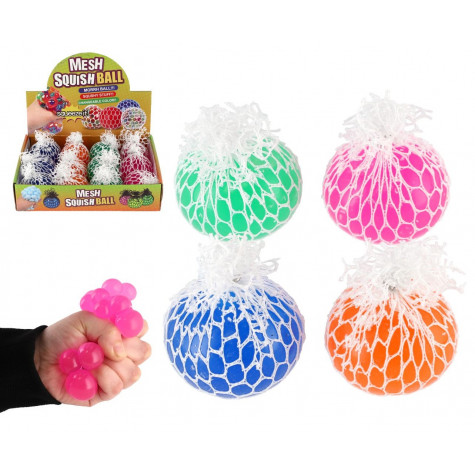 Míček antistresový mačkací sliz 6cm v síťce ~ 1