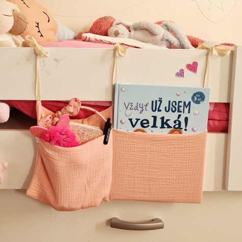Kapsář na postýlku - růžový ~ 4