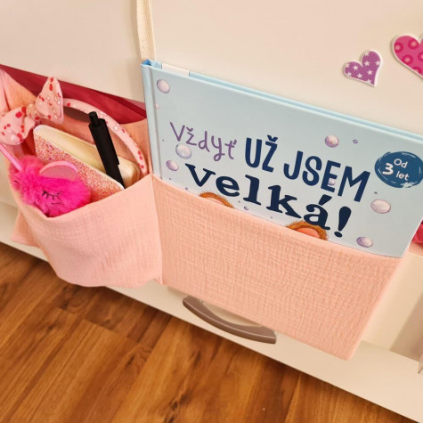 Kapsář na postýlku - růžový ~ 5