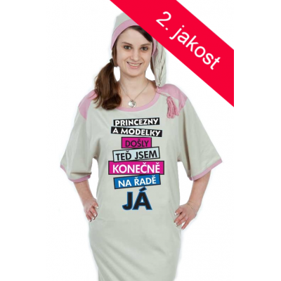 2. JAKOST Noční košile dámská - Princezny a modelky došly - M