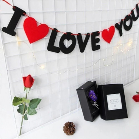 Girlanda s nápisem I love you ~ 4
