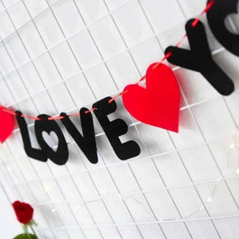 Girlanda s nápisem I love you ~ 5