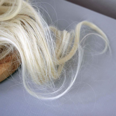 Příčesek do vlasů drdol - světlá blond ~ 5