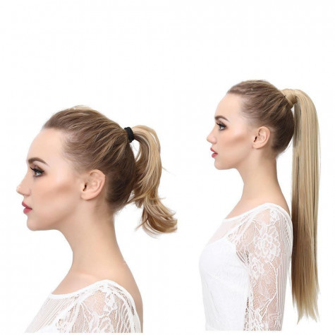 Příčesek do vlasů culík - světlá blond ~ 2