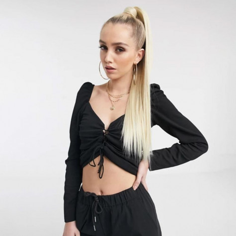 Příčesek do vlasů culík - světlá blond ~ 4