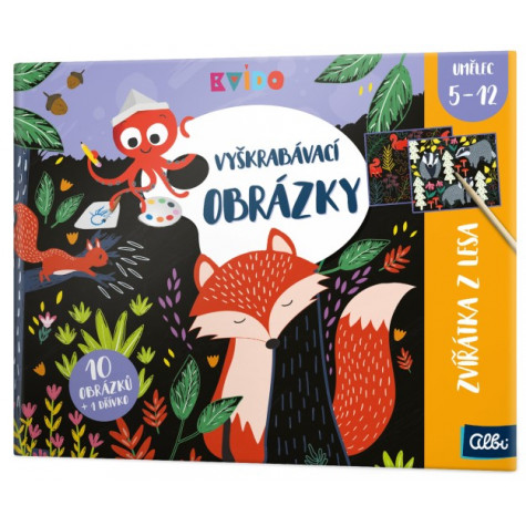 Albi Kvído Vyškrabávací obrázky - Zvířátka z lesa ~ 1