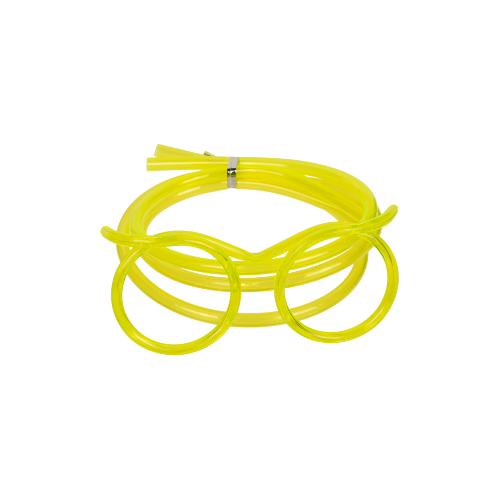 Brčkové brýle - žluté
