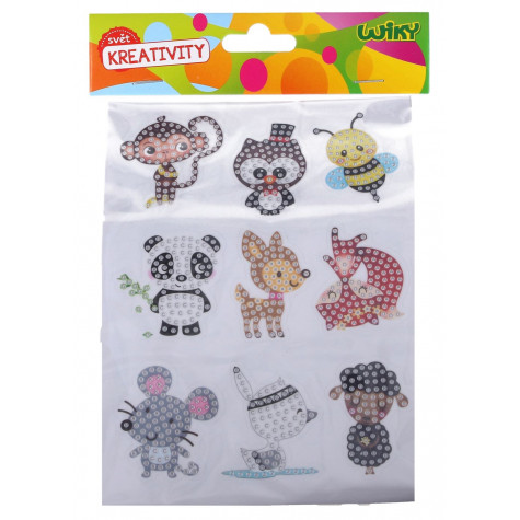 Wiky Kreativní set diamond nálepky - Zvířátka ~ 2