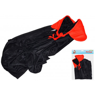 Wiky Karneval plášť černý 1,4m