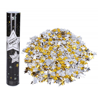 Wiky Párty konfety vystřelovací 30 cm - Hvězdy