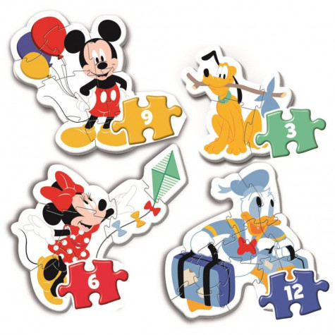 Clementoni Moje první puzzle 4v1 Mickey Mouse 3,6,9,12 dílků ~ 2
