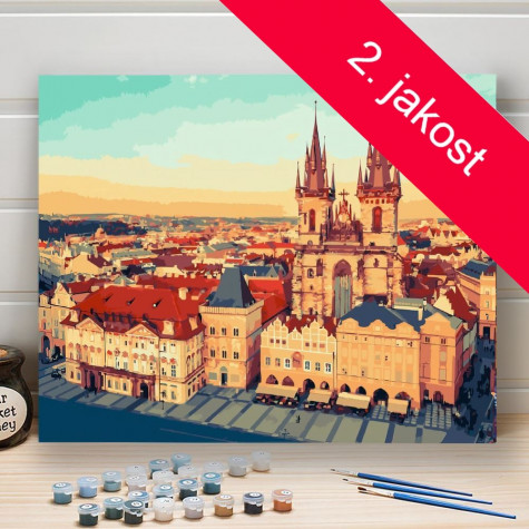 2.JAKOST Malování podle čísel - Staroměstské náměstí - bez barev ~ 1