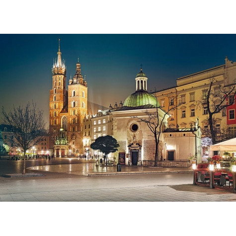 CHERRY PAZZI Puzzle Královský rynek v Krakově, Polsko 1000 dílků