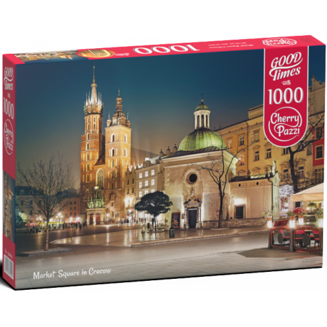 CHERRY PAZZI Puzzle Královský rynek v Krakově, Polsko 1000 dílků ~ 1