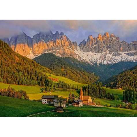 CHERRY PAZZI Puzzle Santa Maddalena, Dolomity 1000 dílků ~ 2