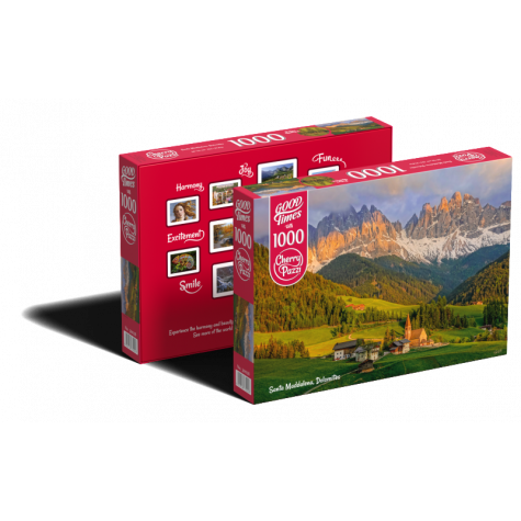 CHERRY PAZZI Puzzle Santa Maddalena, Dolomity 1000 dílků ~ 3