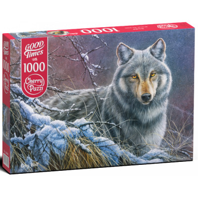 CHERRY PAZZI Puzzle Šedý vlk 1000 dílků