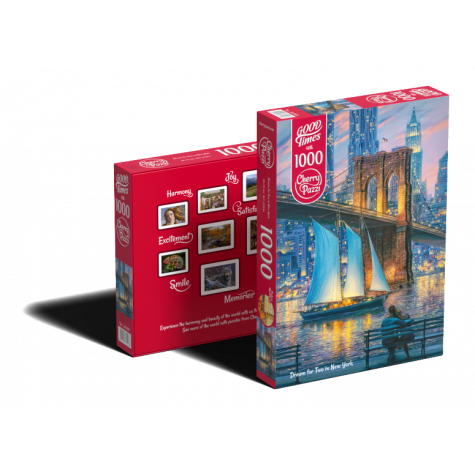 CHERRY PAZZI Puzzle Sen pro dva v New Yorku 1000 dílků ~ 3