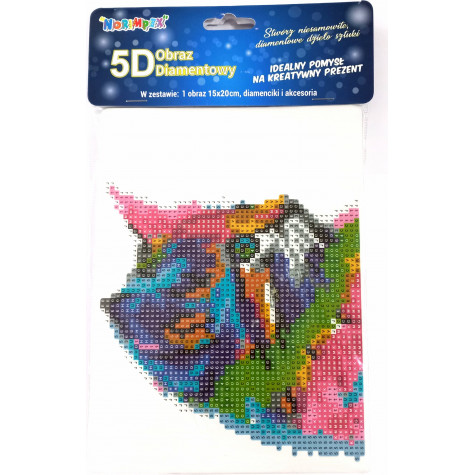 Norimpex Diamantový obrázek malování 15x20cm - Barevné kotě ~ 2
