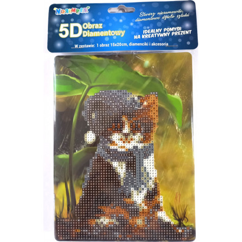 Norimpex Diamantový obrázek malování 15x20cm - Malé kotě