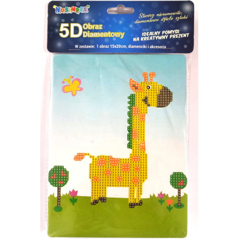 Norimpex Diamantový obrázek malování 15x20cm - Žirafa ~ 2