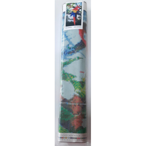 Norimpex Diamantové malování 80x40cm - Barevní papoušci ~ 2