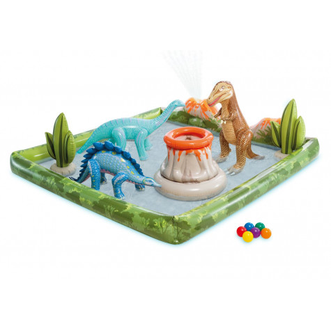 Intex 56132 Vodní centrum Dinosauři 201x201x36cm ~ 1