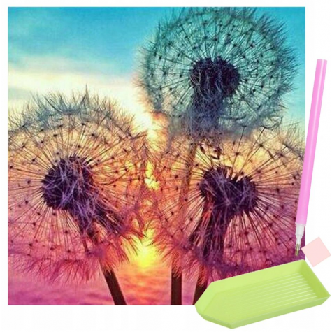 Diamantové malování - pampelišky ~ 1