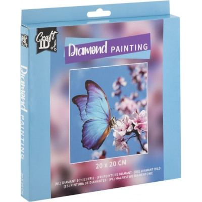 CRAFT ID Diamantové malování 20x20cm - Motýl