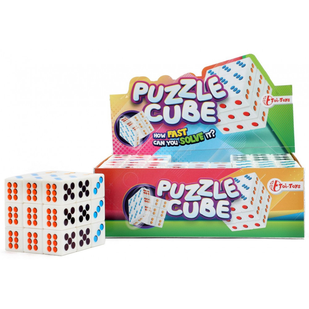 Teddies Kostka Puzzle cube hlavolam 3x3x3 s čísly