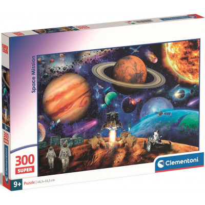 CLEMENTONI Puzzle Vesmírná mise 300 dílků