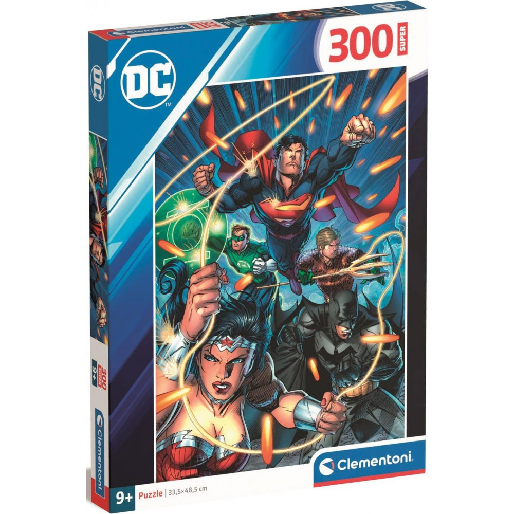 CLEMENTONI Puzzle DC Comics: Liga Spravedlnosti 300 dílků