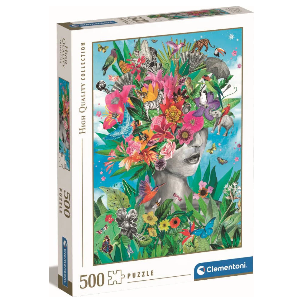 CLEMENTONI Puzzle Hlavou v džungli 500 dílků