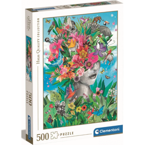CLEMENTONI Puzzle Hlavou v džungli 500 dílků ~ 1