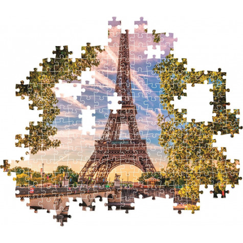 CLEMENTONI Puzzle Podél řeky Seiny 500 dílků ~ 3