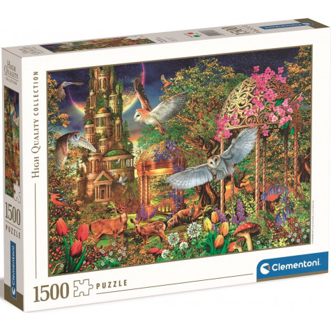 CLEMENTONI Puzzle Zahrada lesní fantazie 1500 dílků ~ 1