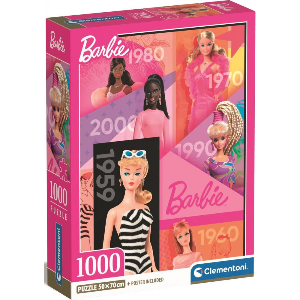 CLEMENTONI Puzzle 65 let Barbie 1000 dílků