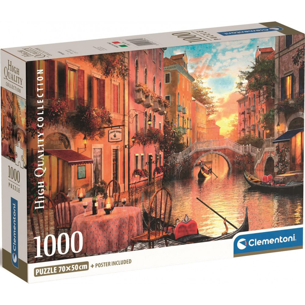 CLEMENTONI Puzzle Benátky 1000 dílků