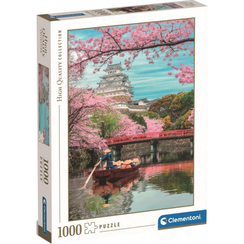 CLEMENTONI Puzzle Hrad Himedži na jaře 1000 dílků ~ 1