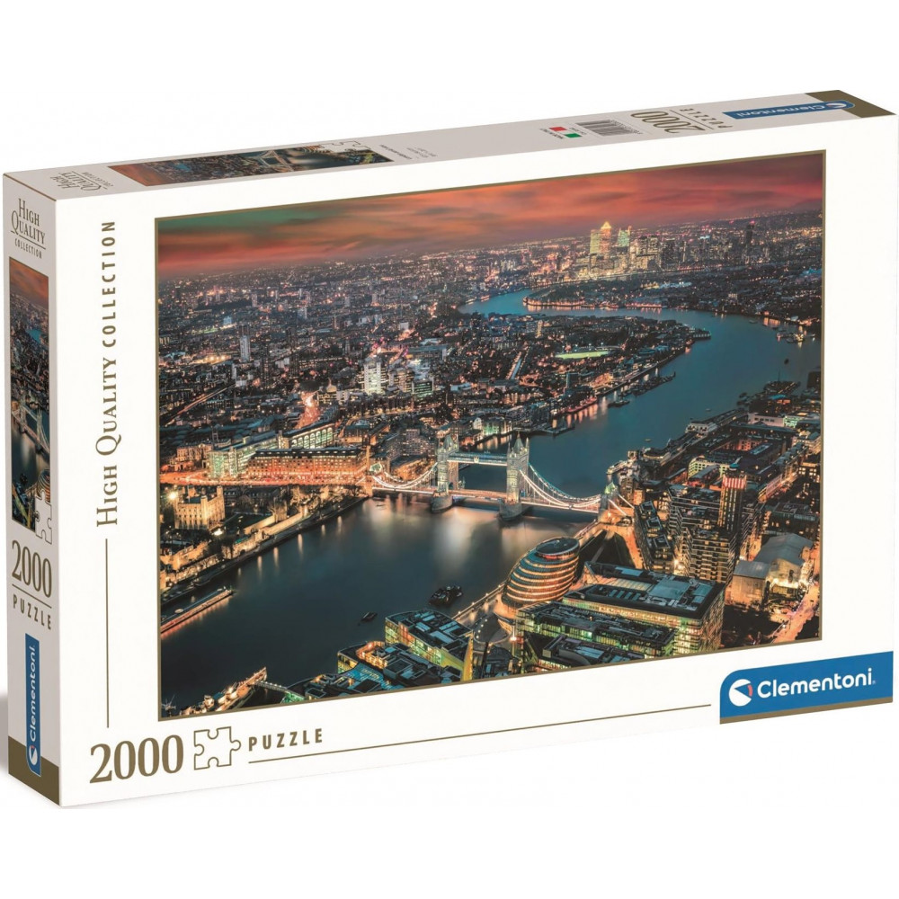 CLEMENTONI Puzzle Letecký pohled na Londýn 2000 dílků