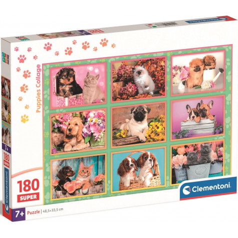 CLEMENTONI Puzzle Štěňátka 180 dílků ~ 1