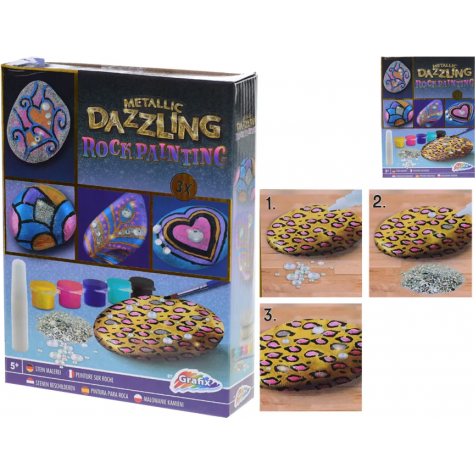 GRAFIX Malování na kamínky: Metallic Dazzling ~ 6